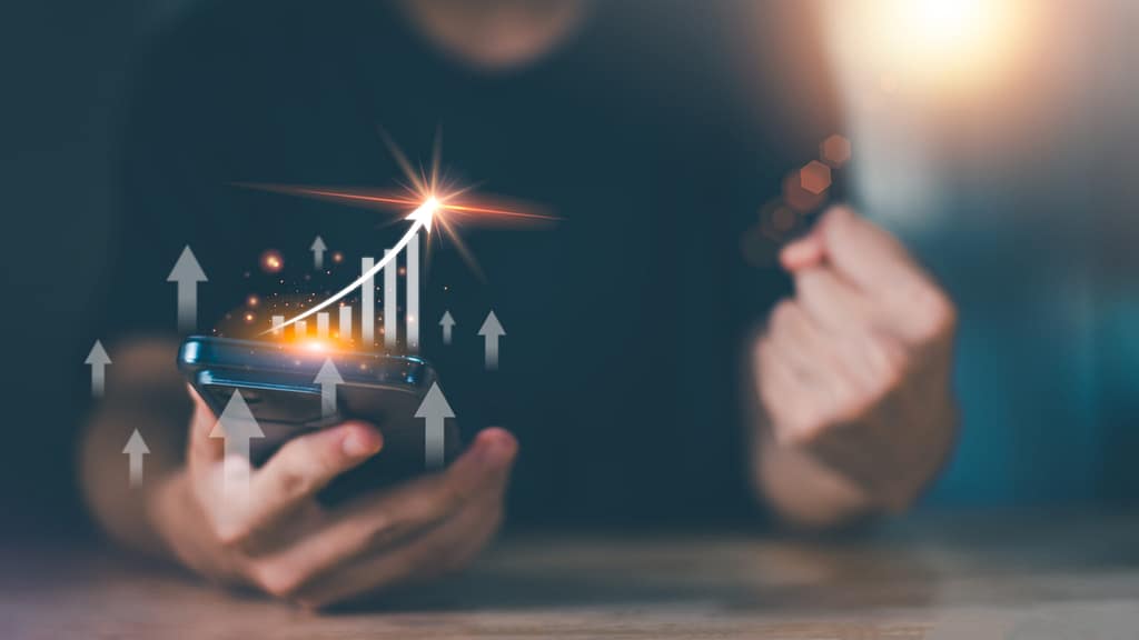 Crescimento de investimento cdb